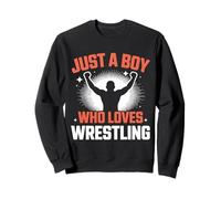 Juste Un garçon Qui Aime Le Catch, Un catcheur drôle Sweatshirt