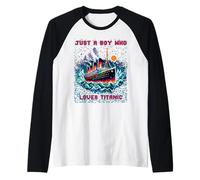Juste Un garçon Qui Aime Le RMS Titanic, Le Remembrance Titanic, Les garçons Manche Raglan