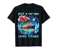 Juste un garçon qui aime le RMS Titanic, le Remembrance Titanic, les garçons T-Shirt