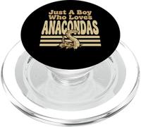 Juste Un garçon Qui Aime Le Serpent rétro d'Anacondas PopSockets PopGrip pour MagSafe