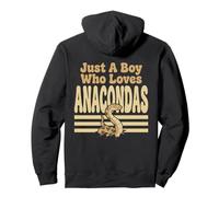 Juste Un garçon Qui Aime Le Serpent rétro d'Anacondas Sweat à Capuche
