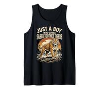 Juste Un garçon Qui Aime Le Tigre à Dents de Sabre Débardeur
