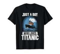 Juste Un garçon Qui Aime Le Titanic RMS Titanic Ship Icebearg T-Shirt