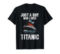 Juste Un garçon Qui Aime Le Titanic RMS Titanic Ship Icebearg T-Shirt