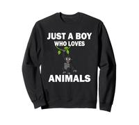 Juste un garçon qui aime les animaux singes Sweatshirt