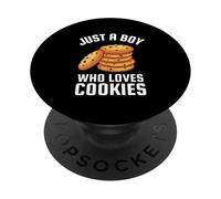 Juste Un garçon Qui Aime Les Biscuits PopSockets PopGrip Adhésif