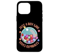juste un garçon qui aime les boules de gomme Design pour les amoureux des boules de gomme Coque pour iPhone 16 Pro Max