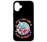juste un garçon qui aime les boules de gomme Design pour les amoureux des boules de gomme Coque pour iPhone 16 Plus