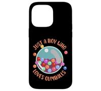 juste un garçon qui aime les boules de gomme Design pour les amoureux des boules de gomme Coque pour iPhone 14 Pro Max