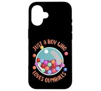 juste un garçon qui aime les boules de gomme Design pour les amoureux des boules de gomme Coque pour iPhone 16