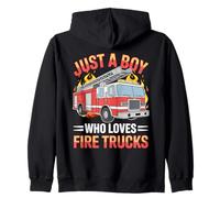 Juste Un garçon Qui Aime Les camions de Pompiers, Un Enfant Pompier Sweat à Capuche