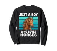 Juste Un garçon Qui Aime Les Chevaux Amant drôle de Chevaux Sweatshirt
