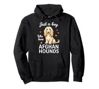 Juste Un garçon Qui Aime Les Chiens afghans Sweat à Capuche