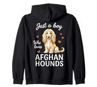 Juste Un garçon Qui Aime Les Chiens afghans Sweat à Capuche