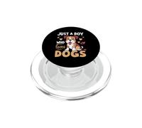 Juste Un garçon Qui Aime Les Chiens PopSockets PopGrip pour MagSafe