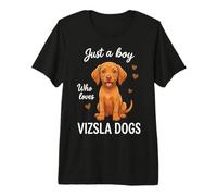 Juste Un garçon Qui Aime Les Chiens Vizsla T-Shirt Haut de Gamme