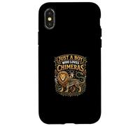 Juste Un garçon Qui Aime Les chimères Coque pour iPhone X/XS