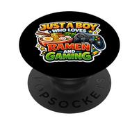 Juste Un garçon Qui Aime Les Dessins animés et Les Jeux vidéo Teen Art PopSockets PopGrip Adhésif