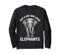 Juste Un garçon Qui Aime Les éléphants Manche Longue