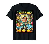 Juste Un garçon Qui Aime Les explorateurs de trésors de Dessins animés miniers T-Shirt