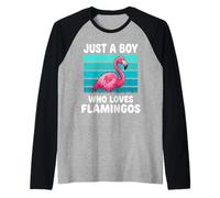 Juste Un garçon Qui Aime Les Flamants Roses Amant drôle de Manche Raglan