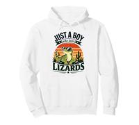 Juste Un garçon Qui Aime Les lézards Amoureux des Reptiles Sweat à Capuche