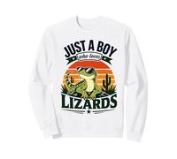 Juste Un garçon Qui Aime Les lézards Amoureux des Reptiles Sweatshirt