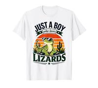 Juste Un garçon Qui Aime Les lézards Amoureux des Reptiles T-Shirt