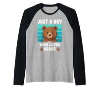 Juste Un garçon Qui Aime Les Ours Amant d'ours drôle pour Manche Raglan