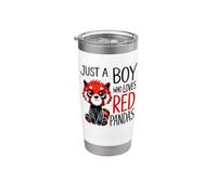 Juste un garçon qui aime les pandas rouges | Garçons, Red Panda Gobelet isotherme en acier inoxydable double paroi