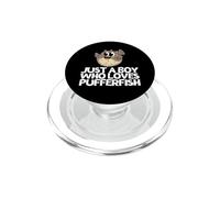 Juste Un garçon Qui Aime Les Poissons-Globes, des Poissons-Globes Amusants PopSockets PopGrip pour MagSafe