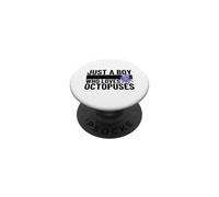 Juste Un garçon Qui Aime Les poulpes Funny Octopus PopSockets PopGrip Adhésif