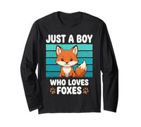 Juste Un garçon Qui Aime Les Renards Funny Fox Lover Kids Manche Longue