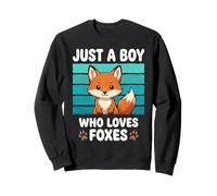 Juste Un garçon Qui Aime Les Renards Funny Fox Lover Kids Sweatshirt
