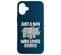 Juste Un garçon Qui Aime Les rhinocéros, Futur zoologiste Coque pour iPhone 16 Plus