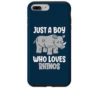 Juste Un garçon Qui Aime Les rhinocéros, Futur zoologiste Coque pour iPhone 7 Plus/8 Plus