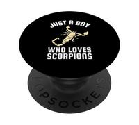 Juste Un garçon Qui Aime Les Scorpions PopSockets PopGrip Adhésif