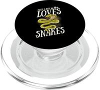 Juste Un garçon Qui Aime Les Serpents Cadeau d'amant de PopSockets PopGrip pour MagSafe