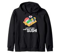 Juste Un garçon Qui Aime Les sushis Cute Kawaii Sushi Sweat à Capuche