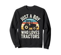 Juste Un garçon Qui Aime Les tracteurs, la Vie de Fermier, l'agriculture pour Enfants Sweatshirt