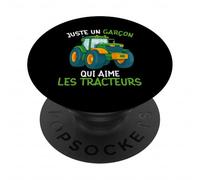 Juste Un Garçon Qui Aime Les Tracteurs Tractor Fermier PopSockets PopGrip Adhésif