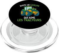 Juste Un Garçon Qui Aime Les Tracteurs Tractor Fermier PopSockets PopGrip pour MagSafe