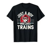 Juste Un garçon Qui Aime Les Trains | Entraînez-Vous pour Les garçons | Train T-Shirt Graphique avec Valeur