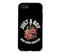 Juste Un garçon Qui Aime Les ukulélés tropicaux Coque pour iPhone SE (2020) / 7/8
