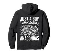 Juste Un garçon Qui Aime l'herpétologie des Serpents Anacondas Sweat à Capuche
