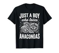 Juste Un garçon Qui Aime l'herpétologie des Serpents Anacondas T-Shirt