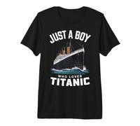 Juste Un garçon Qui Aime Titanic Boys Qui Aiment Simplement Titanic Cool T-Shirt Haut de Gamme