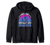 Juste Un garçon Qui Aime Vraiment Les Dragons Sweat à Capuche