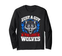 Juste Un Gars Qui Aime Les Loups Manche Longue