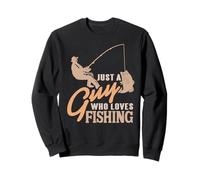 Juste un gars qui aime pêcher humour simple Sweatshirt